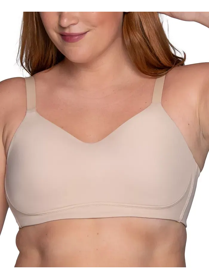 Женский бюстгальтер Beauty Back Simple Sizing Wireless 72118 Vanity Fair — изображение 1 из 3, коричневый/бежевый