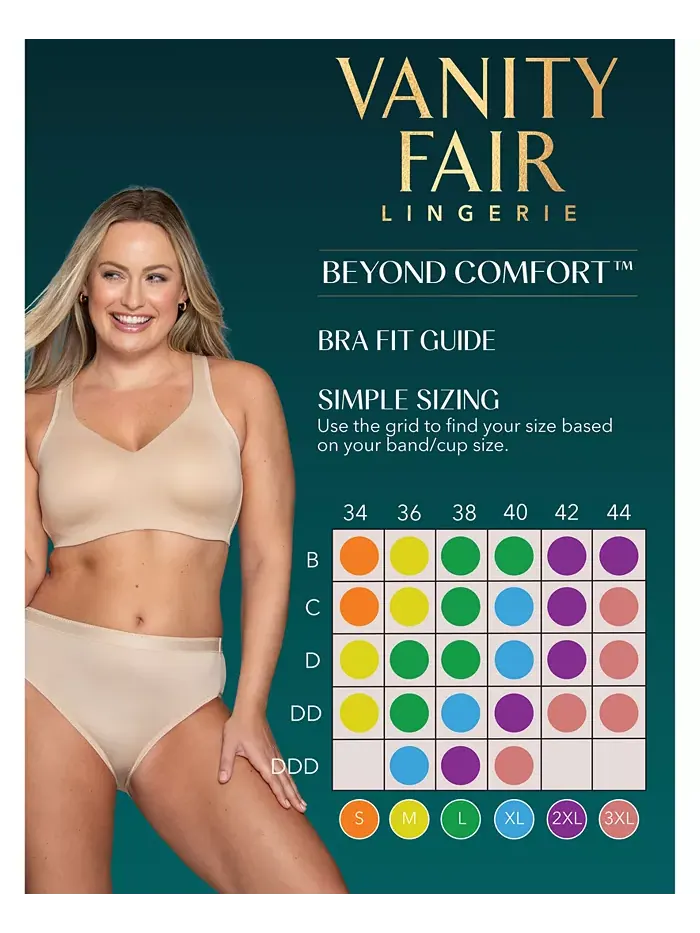 Женский бюстгальтер Beauty Back Simple Sizing Wireless 72118 Vanity Fair — изображение 4 из 4, серый