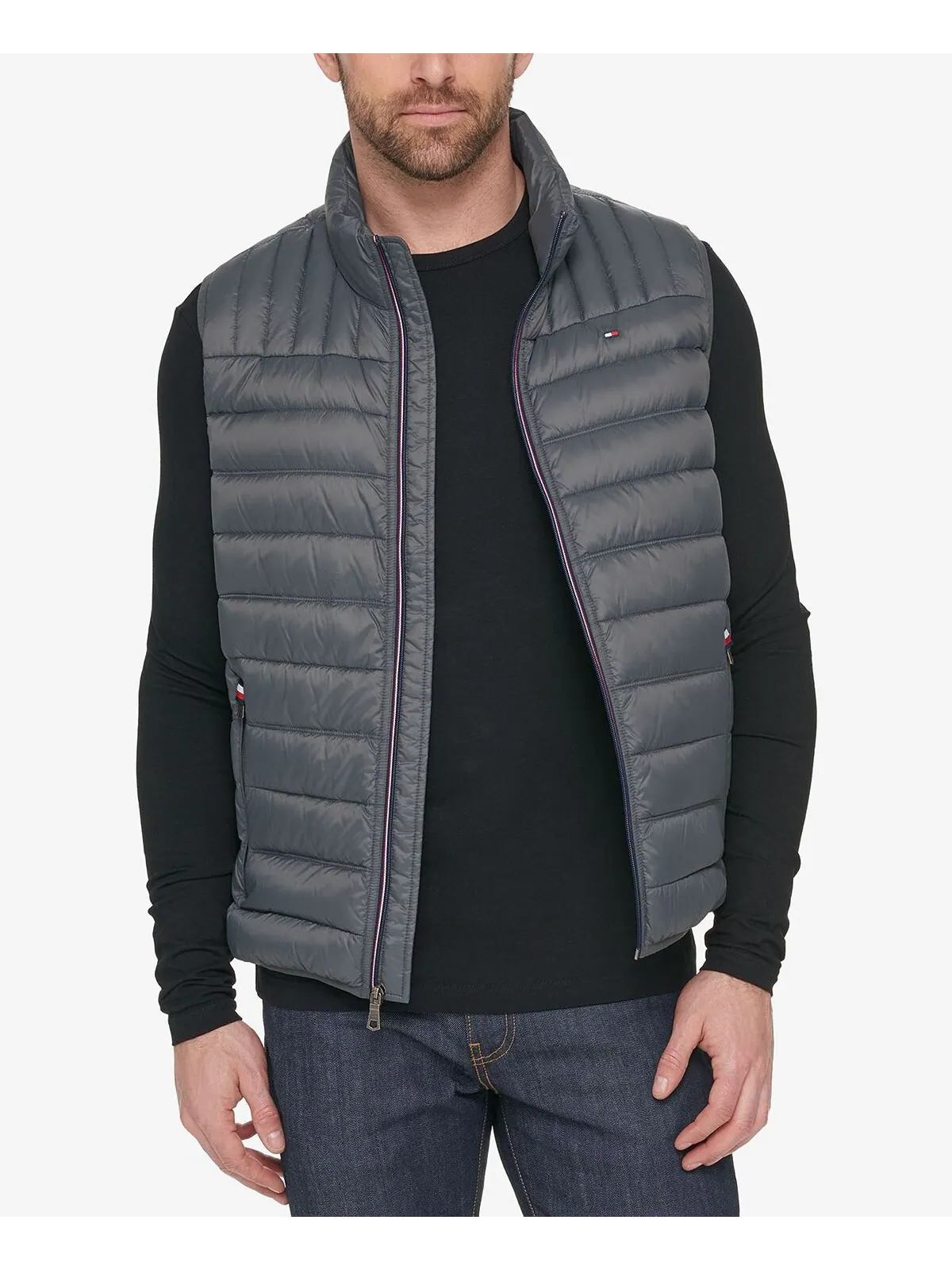 Жилет Tommy Hilfiger Quilted — изображение 1 из 10, темно-серый