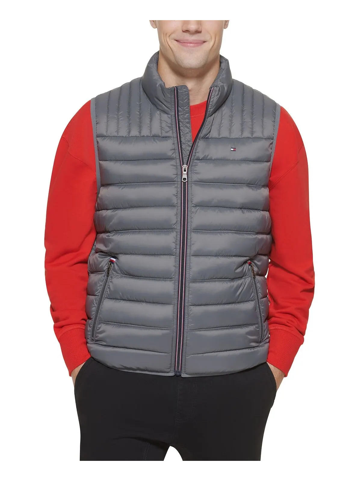Жилет Tommy Hilfiger Quilted — изображение 3 из 10, темно-серый