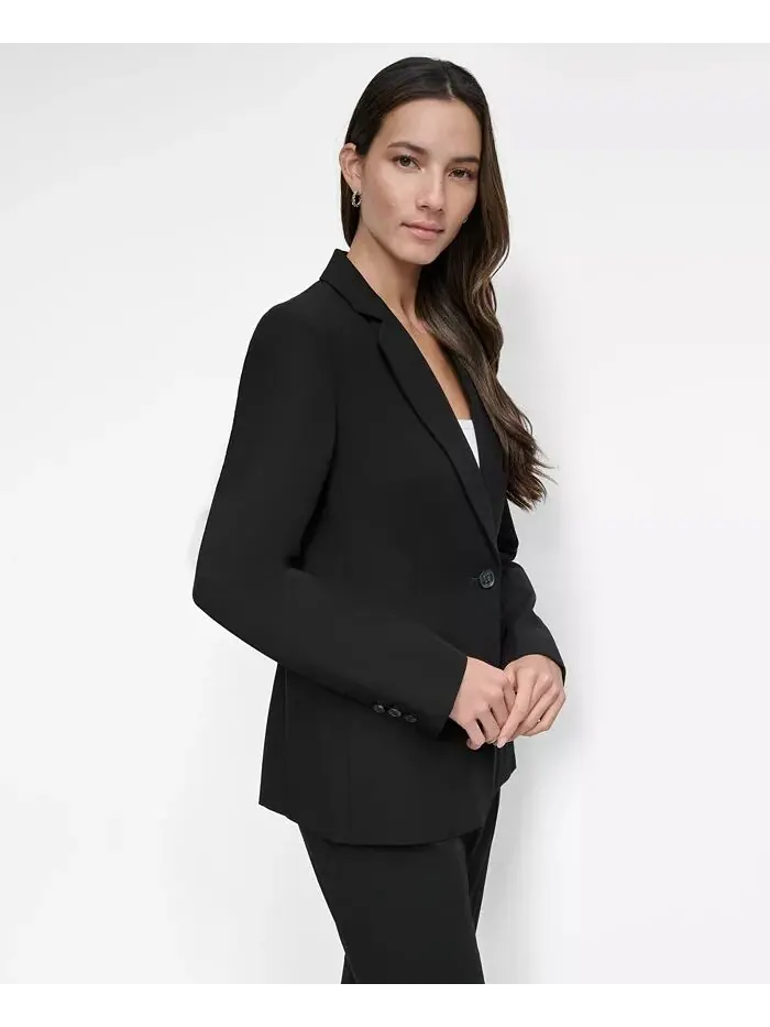 Женская куртка на одной пуговице DKNY — изображение 4 из 6, черный