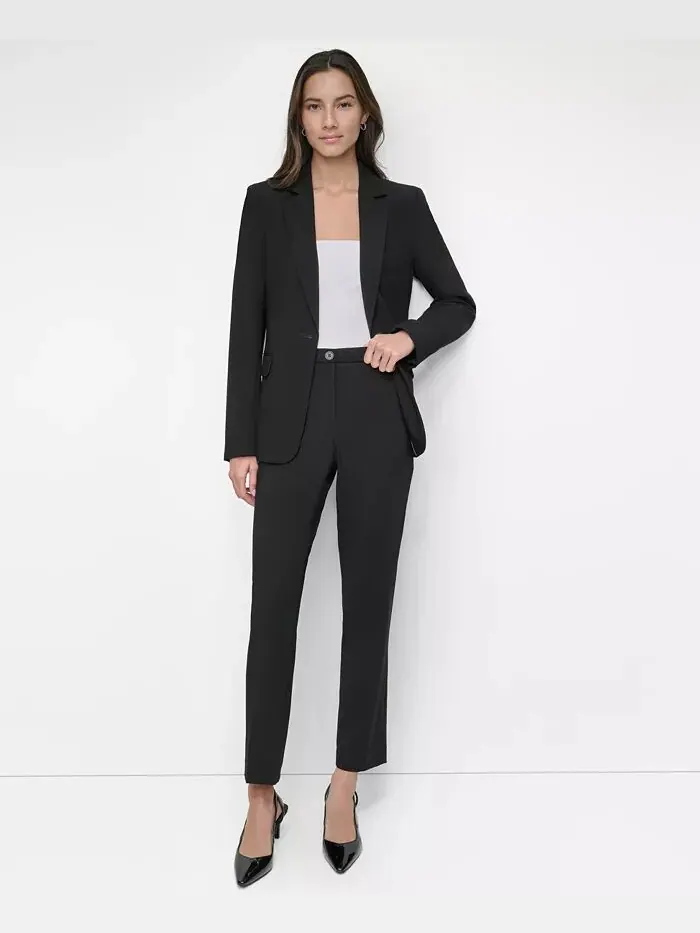 Женская куртка на одной пуговице DKNY — изображение 6 из 6, черный