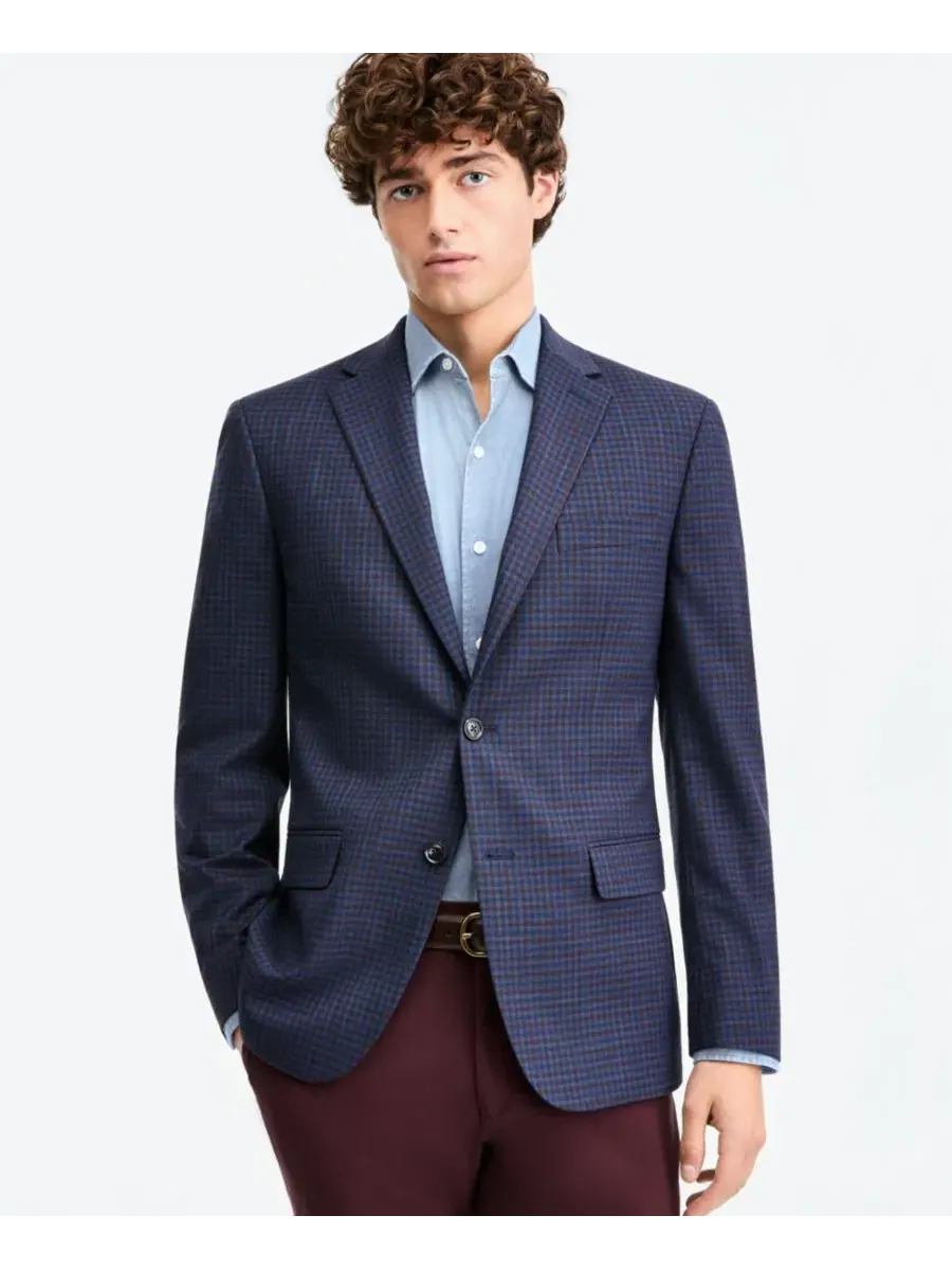 Пиджак мужской Modern Fit с принтом в клетку Tommy Hilfiger