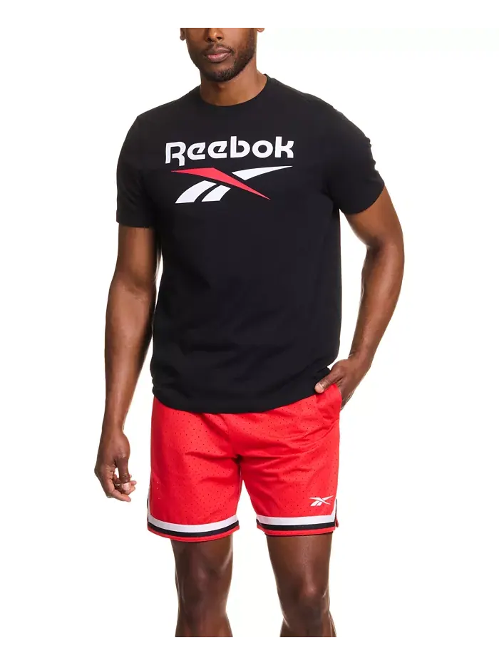 Мужская классическая футболка с логотипом Reebok — изображение 3 из 3, черный
