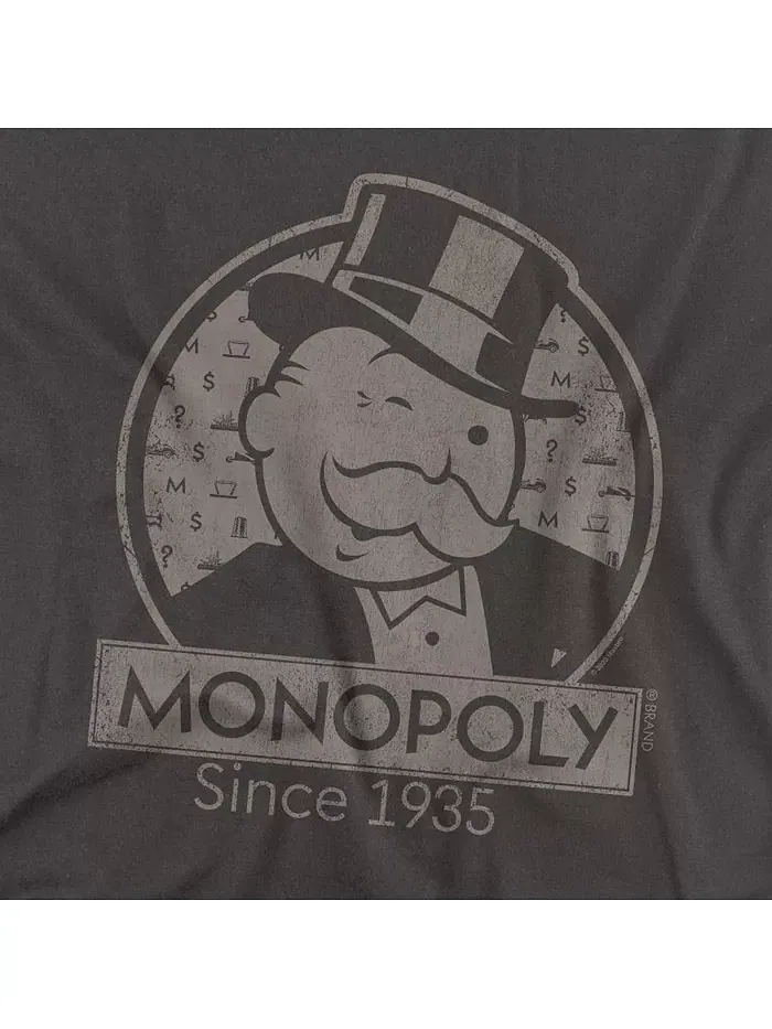 Футболка Big & Tall Wink Monopoly — изображение 2 из 3, серый