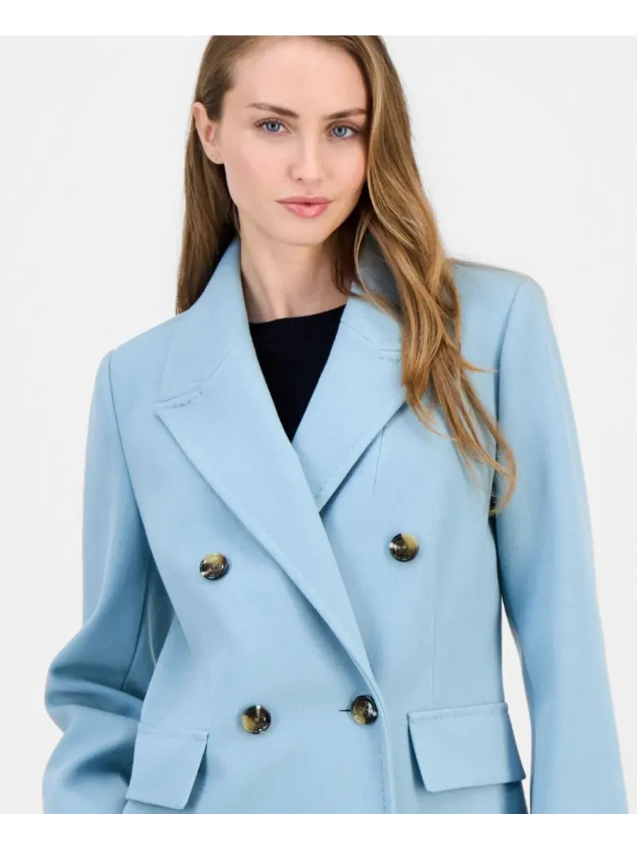 Пальто двубортное Anne Klein — изображение 3 из 3, турмалиновый