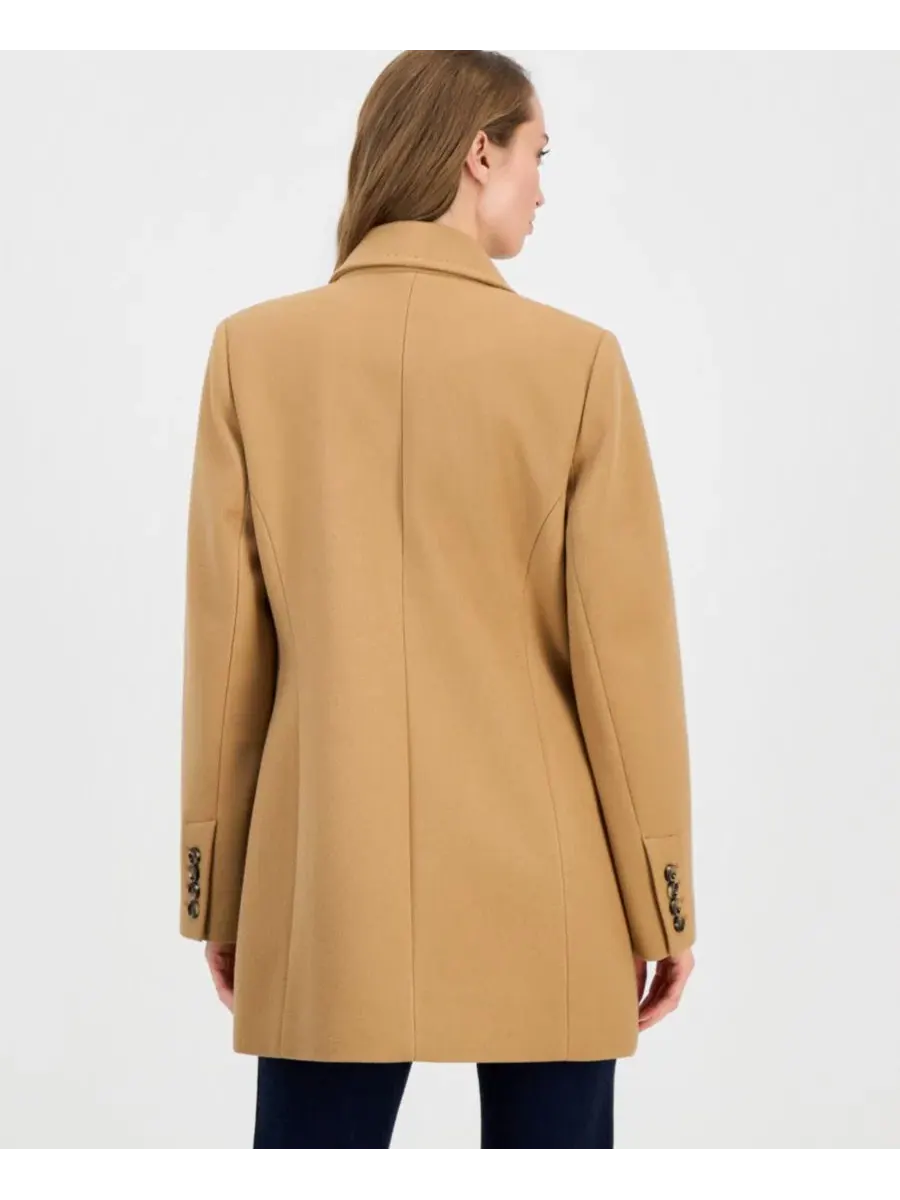 Женское пальто-пиджачок двубортное Anne Klein — изображение 5 из 5, верблюжий