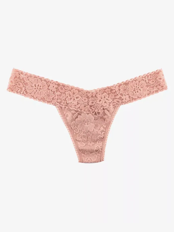 Женские повседневные кружевные стринги с низкой посадкой 771001 Hanky Panky — изображение 1 из 1, розовый