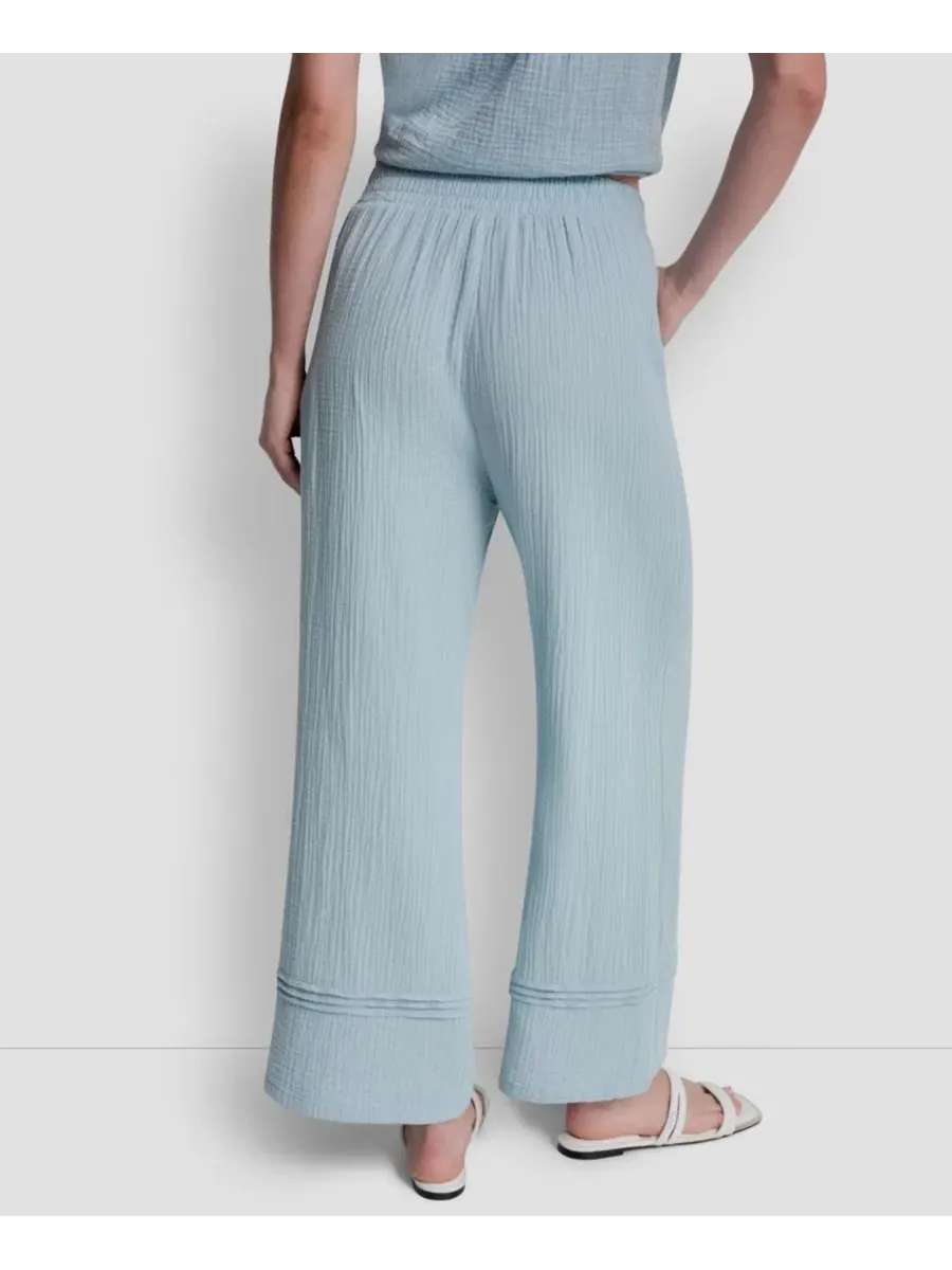Укороченные брюки прямого кроя из марли, надеваемые через голову Dkny Jeans — изображение 5 из 13, минеральный