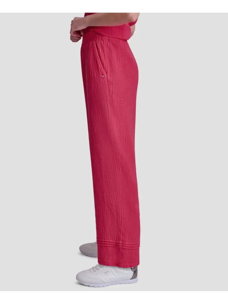 Укороченные брюки прямого кроя из марли, надеваемые через голову Dkny Jeans — изображение 3 из 6