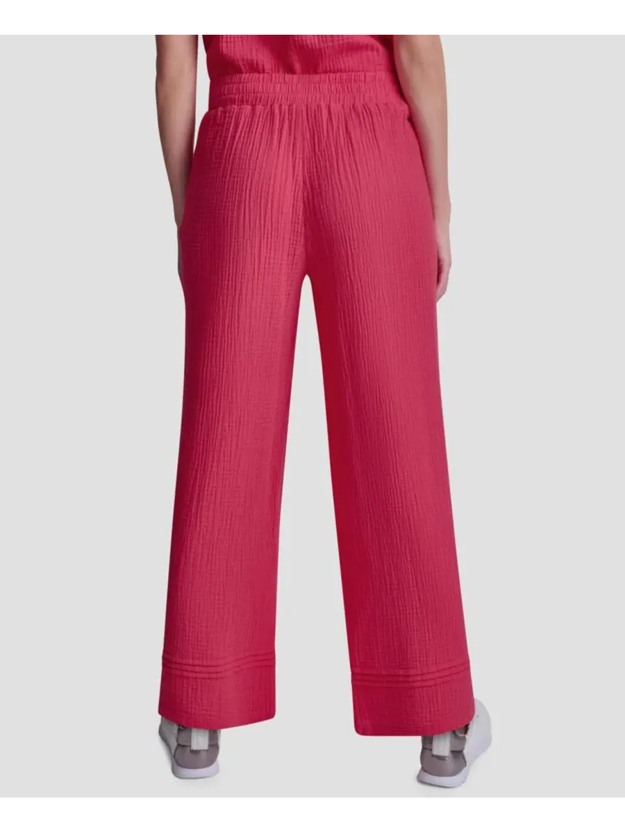 Укороченные брюки прямого кроя из марли, надеваемые через голову Dkny Jeans — изображение 5 из 6