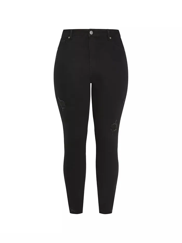 Джинсы Harley Nola размера Plus CITY CHIC — изображение 3 из 3, черный