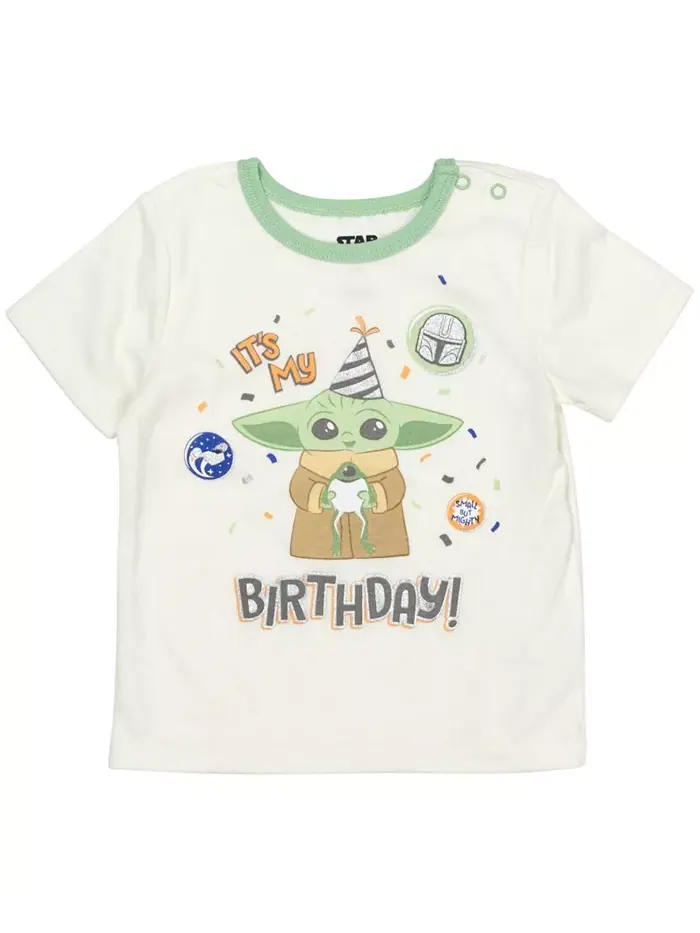 Комплект одежды для мальчиков Baby Boys из 3 предметов: толстовка Yoda Pullover, трусики-подгузники — изображение 2 из 6