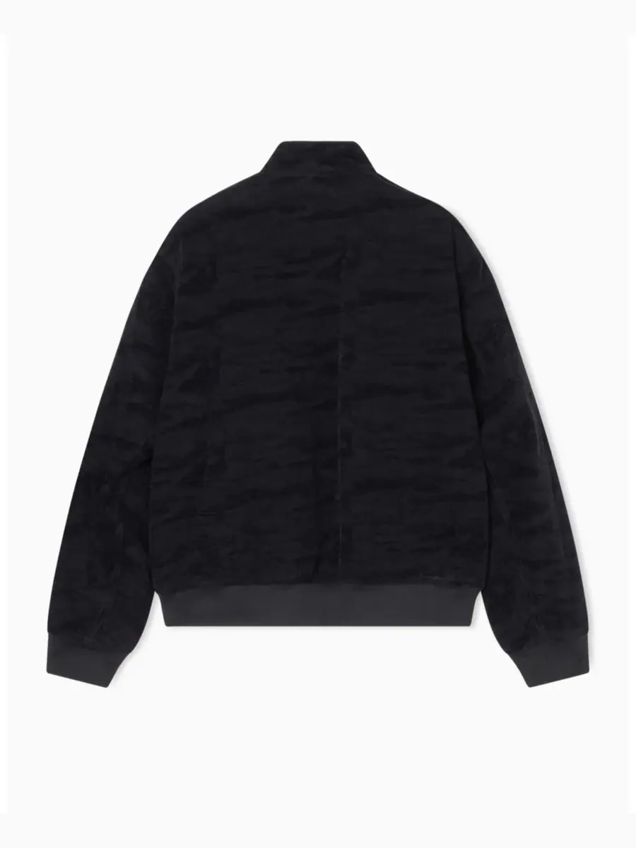 A|X Armani Exchange Мужская куртка-бомбер с жаккардовым камуфляжным рисунком — изображение 3 из 4, черный