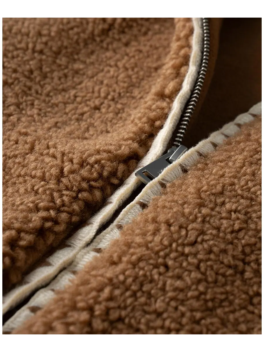 Женская вязаная куртка Nikia Crochet Fluff Jacket UGG — изображение 4 из 6, коричневый