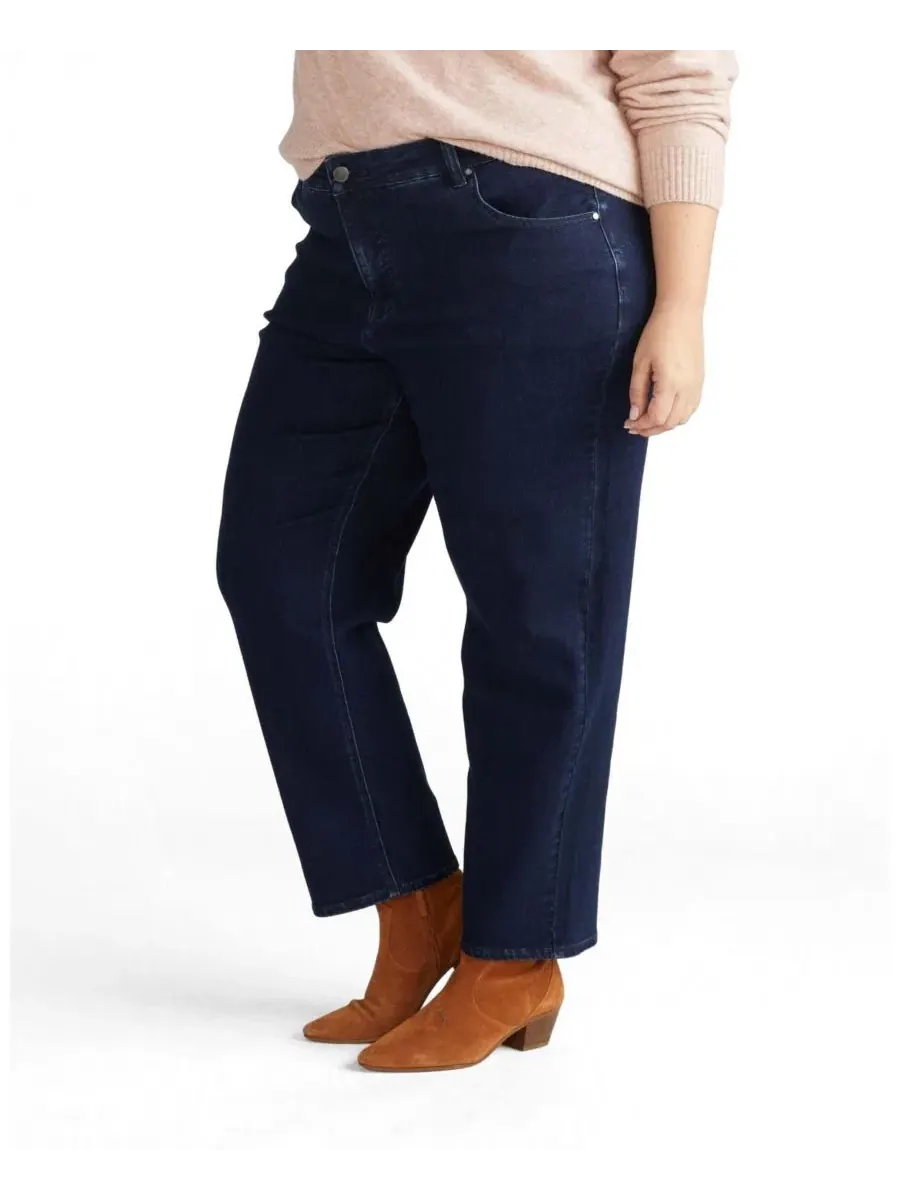 Джинсы с высокой посадкой и прямыми штанинами Seine High Rise Straight Leg Jean 29 Inch Universal — изображение 1 из 3