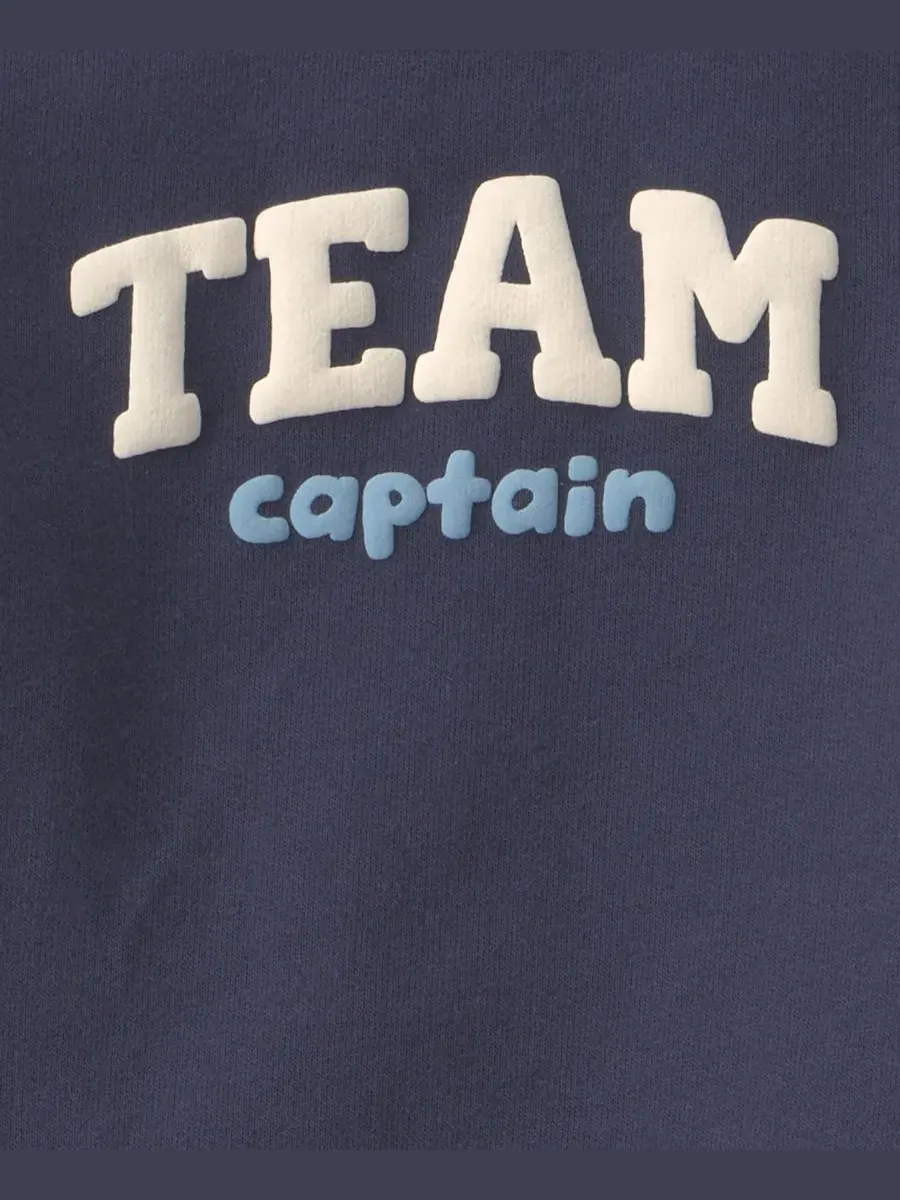 Комплект из 3 предметов для малышей: свитшот, штаны и боди с принтом, Team Captain Carter's — изображение 2 из 5, синий/серый