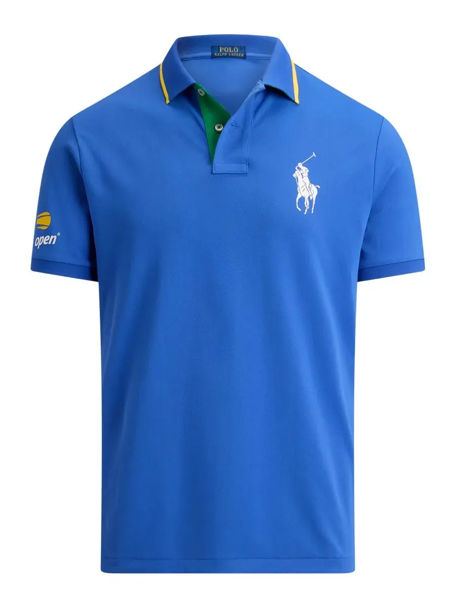 Поло с логотипом US Open Polo Ralph Lauren — изображение 5 из 6, синий мульти