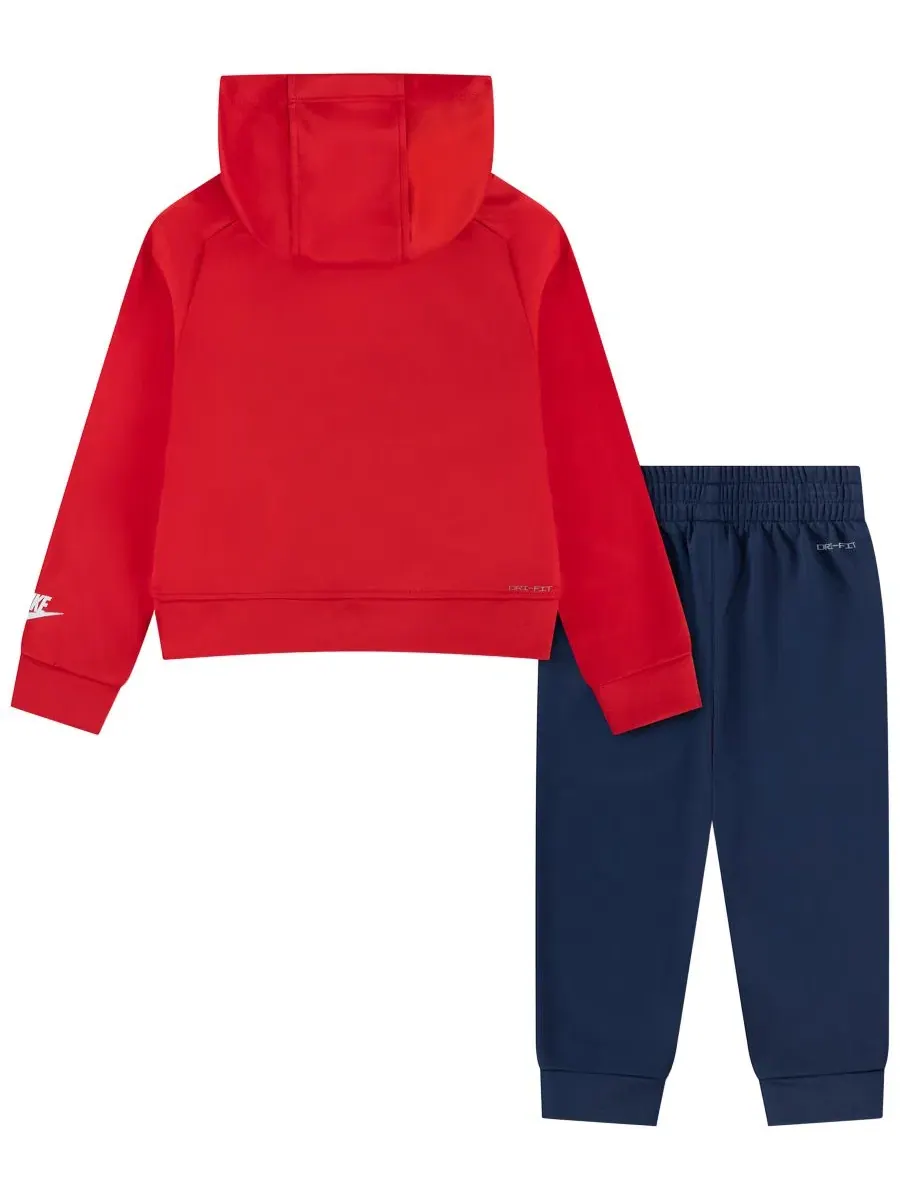Комплект из худи и брюк Nike Dri-FIT с длинным рукавом — изображение 2 из 4, темно-синий/красный