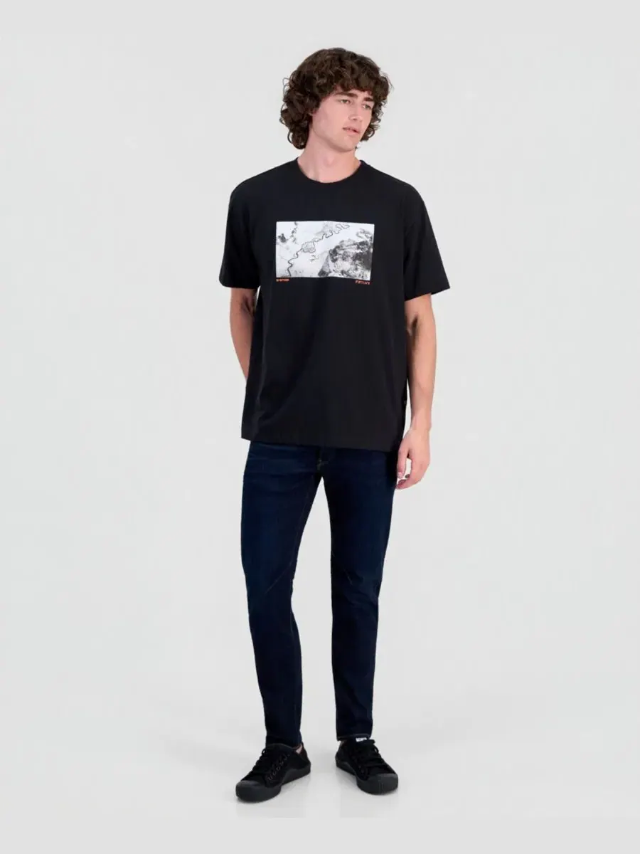 Футболка с принтом Topo G-Star Raw — изображение 2 из 4, темный черный