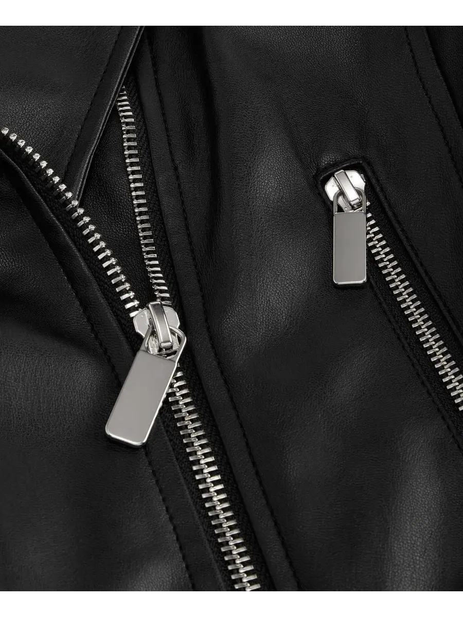 Куртка-косуха из экокожи I.N.C. International Concepts — изображение 6 из 6, глубокий черный
