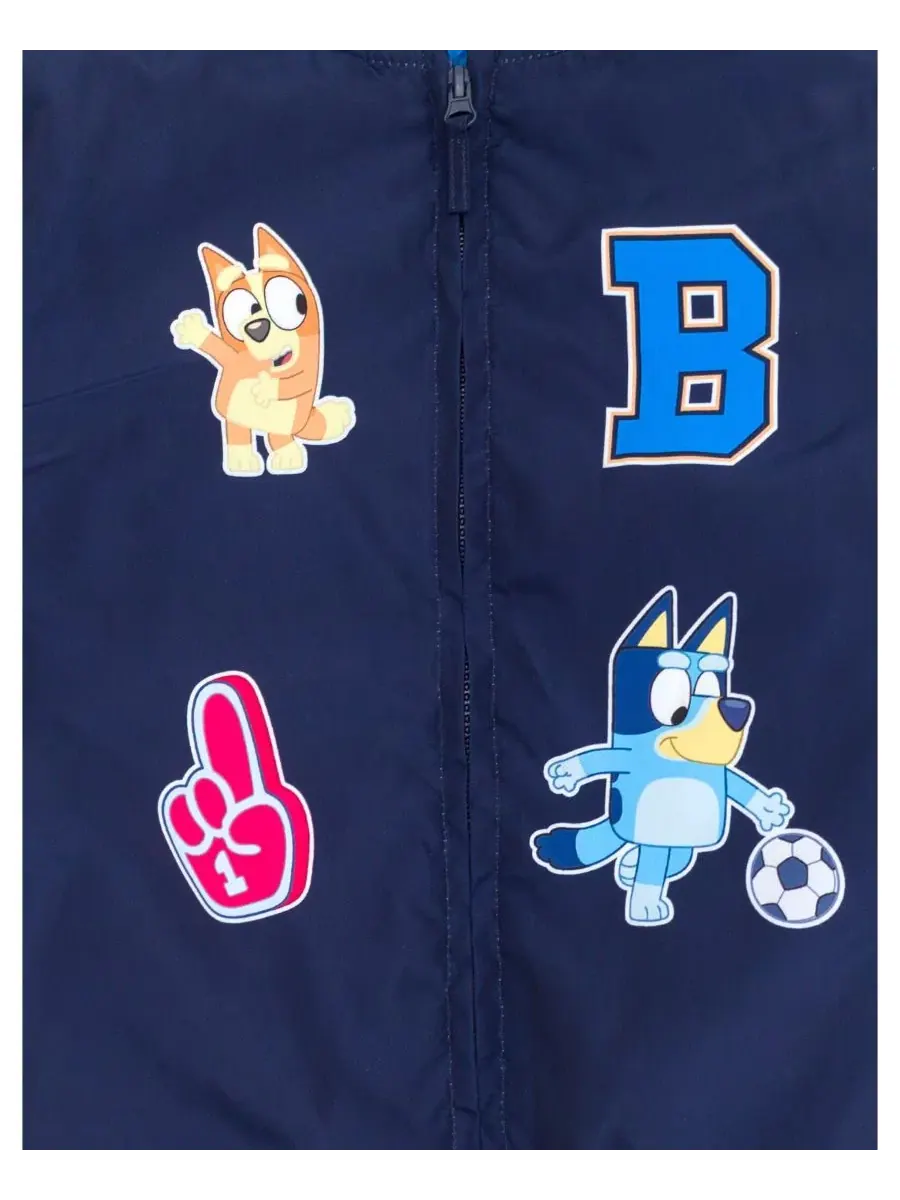 Детская куртка-бомбер Varsity Bomber Jacket Bluey Bluey Bingo Navy — изображение 3 из 3, темно-синий