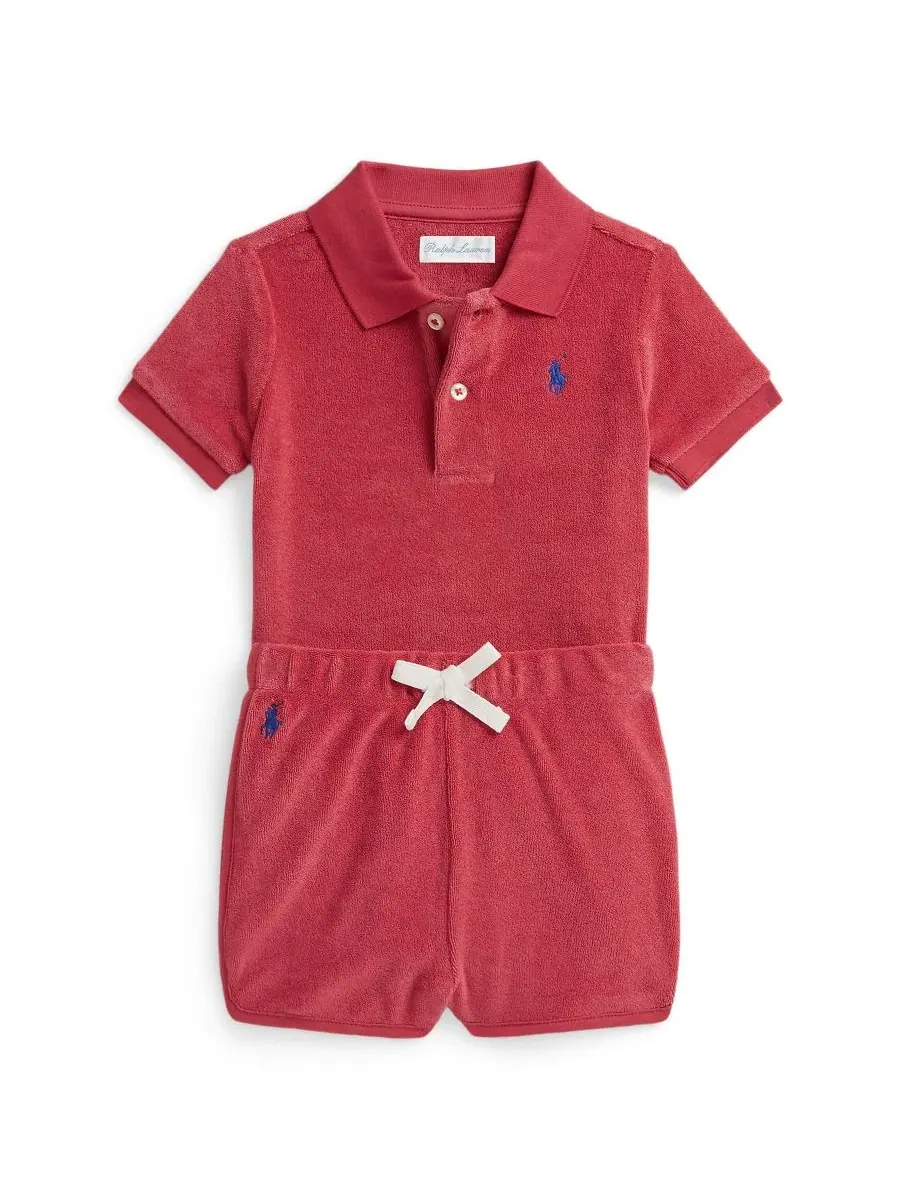 Комплект из футболки и шорт для мальчика, с вышивкой Pony Polo Ralph Lauren