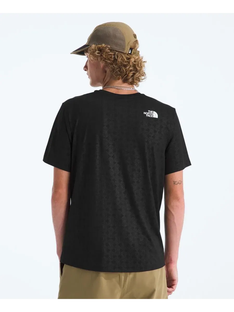 Футболка с коротким рукавом и технологией FlashDry The North Face 24/7 Pentadome Embossed — изображение 4 из 5, черный