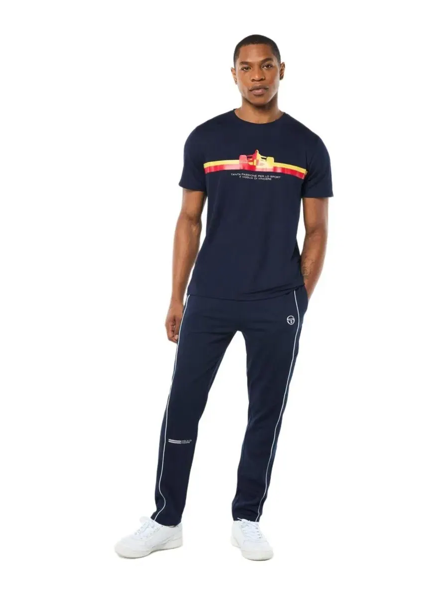 Футболка с принтом Macchina Sergio Tacchini — изображение 2 из 5, синий