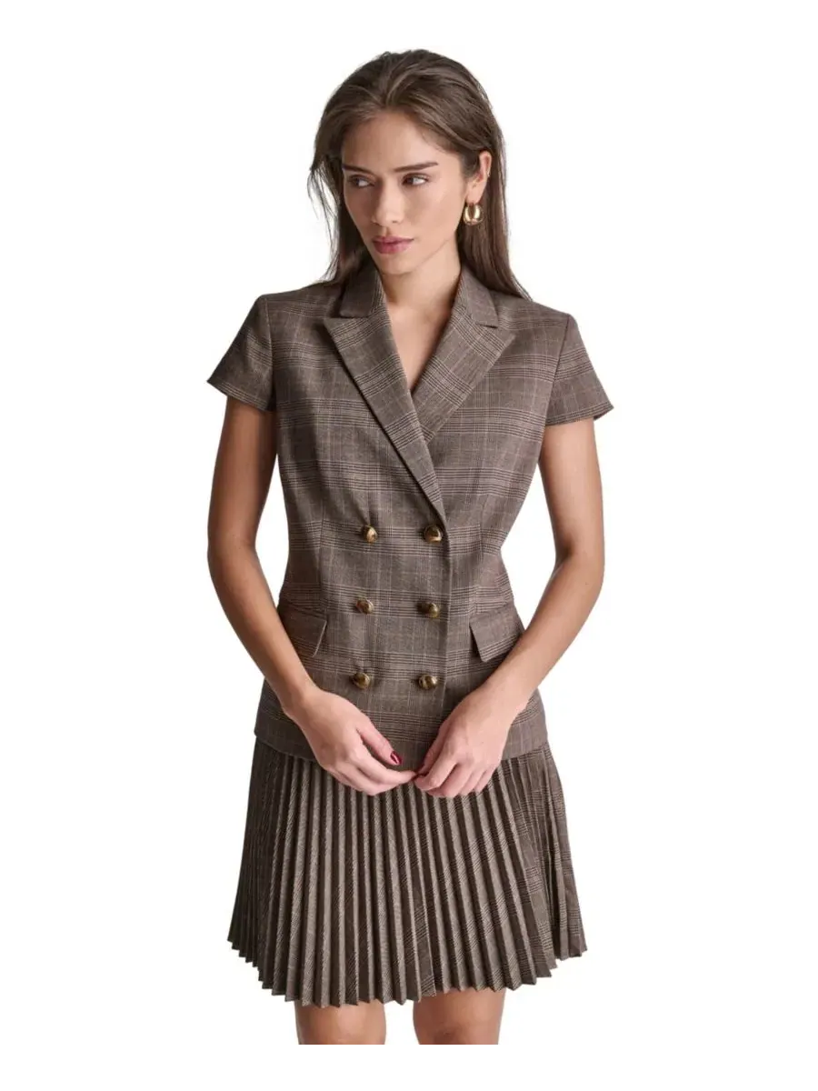 Жакет с пиковым лацканом, двубортный, с подкладкой BCBG