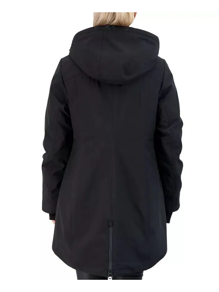 Женское тяжелое пальто Softshell Sebby Collection — изображение 2 из 2, черный