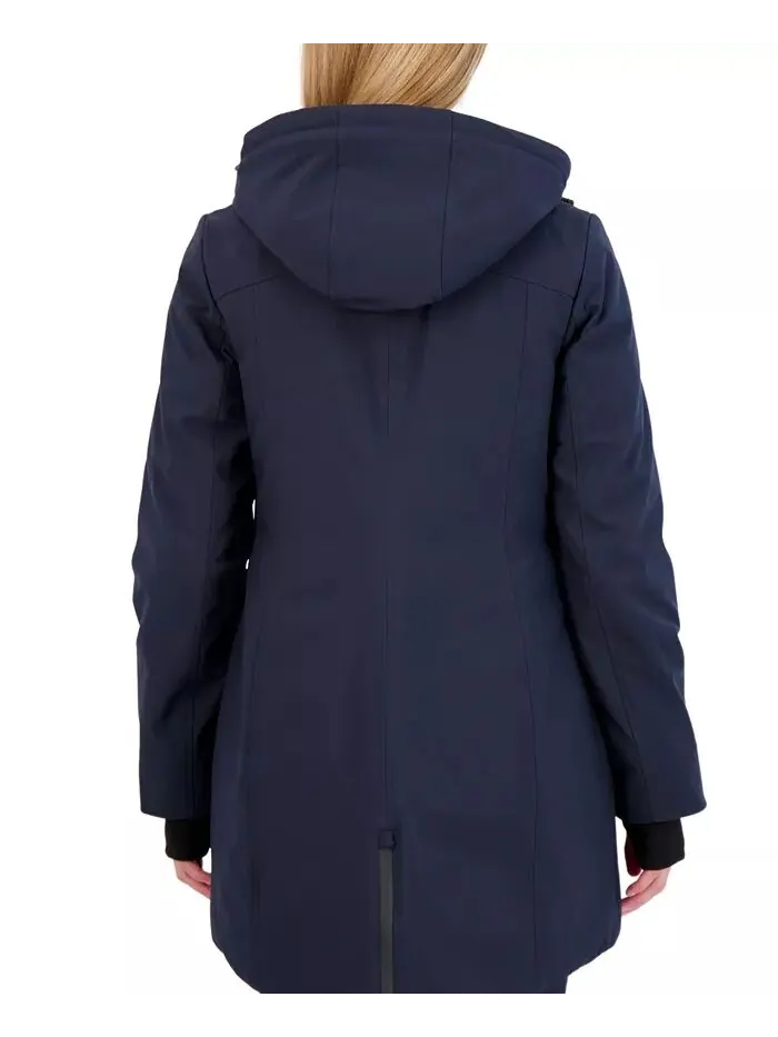 Женское тяжелое пальто Softshell Sebby Collection — изображение 2 из 3, темно-синий