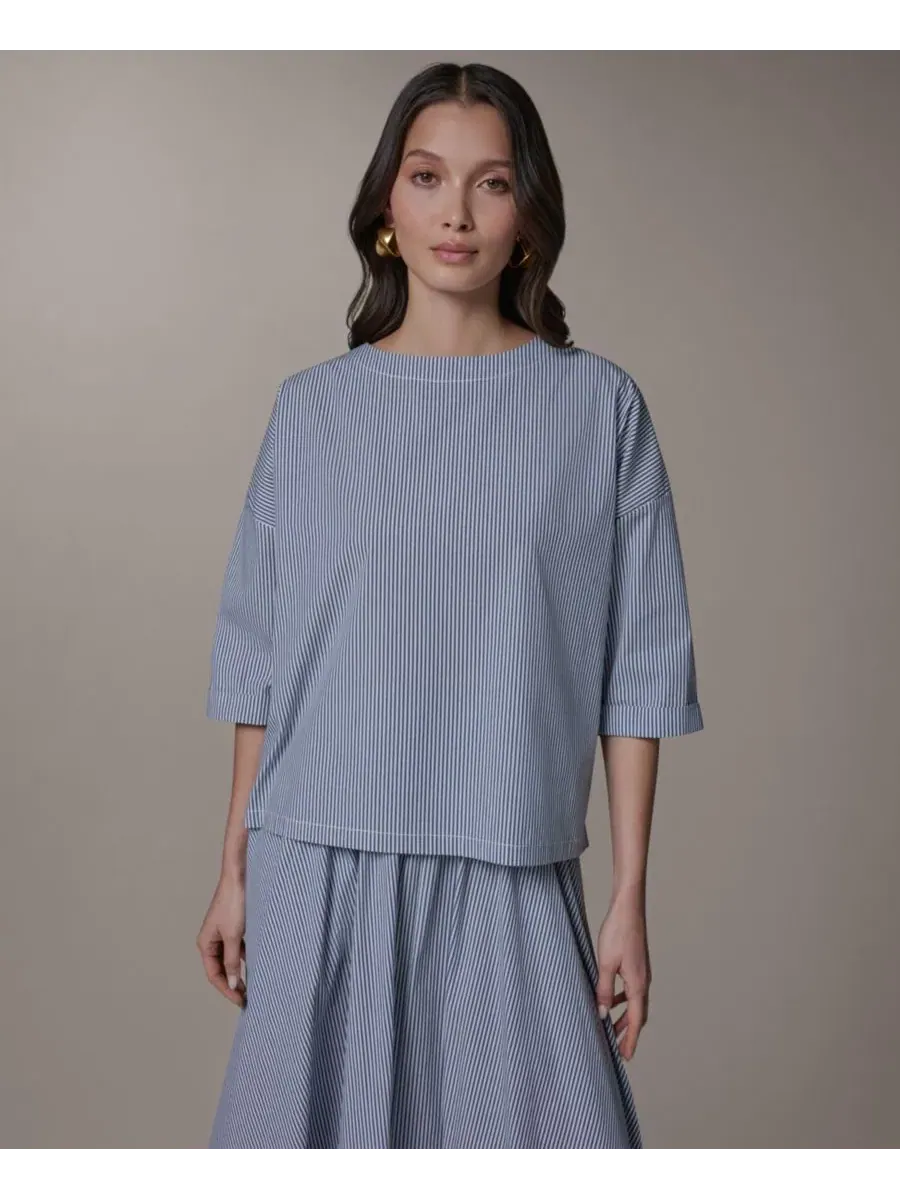 Блуза Donna Karan Weekend с полоской