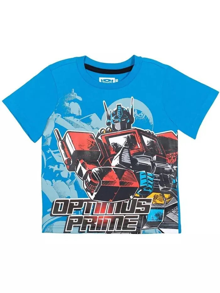 Комплект из 3 футболок для мальчиков Bumblebee Optimus Prime Transformers — изображение 2 из 7, желтый/синий/черный