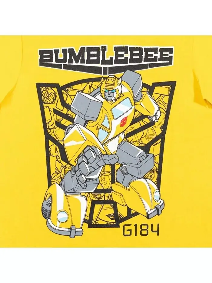 Комплект из 3 футболок для мальчиков Bumblebee Optimus Prime Transformers — изображение 7 из 7, желтый/синий/черный