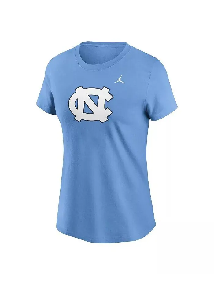 Женская синяя футболка с логотипом Carolina North Carolina Tar Heels Primetime Evergreen Jordan — изображение 2 из 3