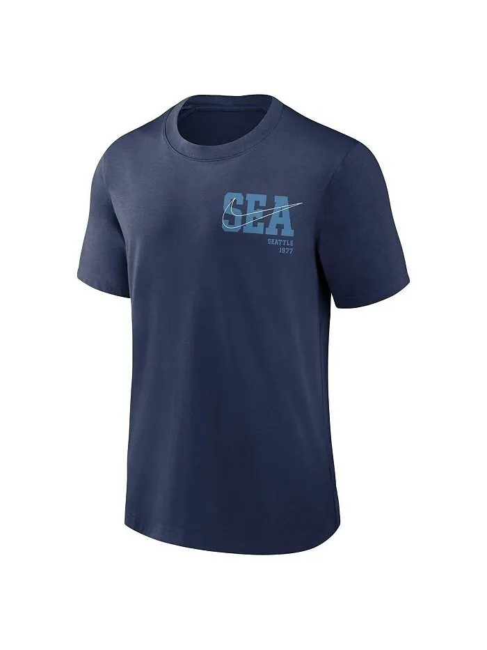 Мужская темно-синяя футболка Seattle Mariners Statement Game Over Nike — изображение 2 из 3, темно-синий