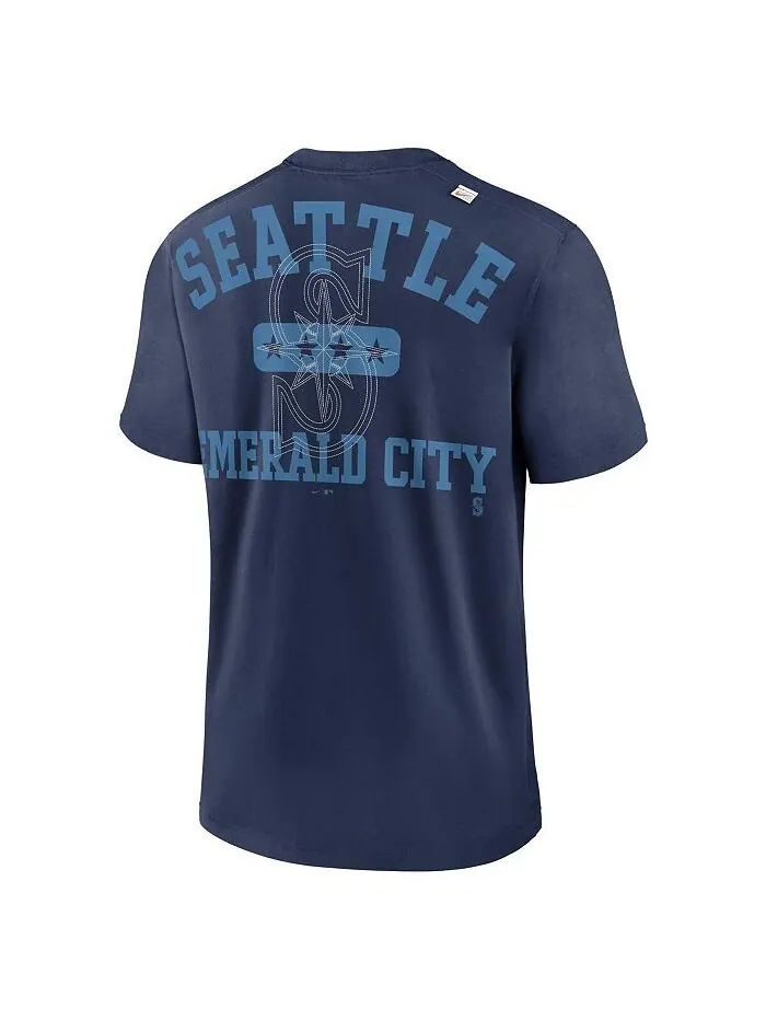 Мужская темно-синяя футболка Seattle Mariners Statement Game Over Nike — изображение 3 из 3, темно-синий
