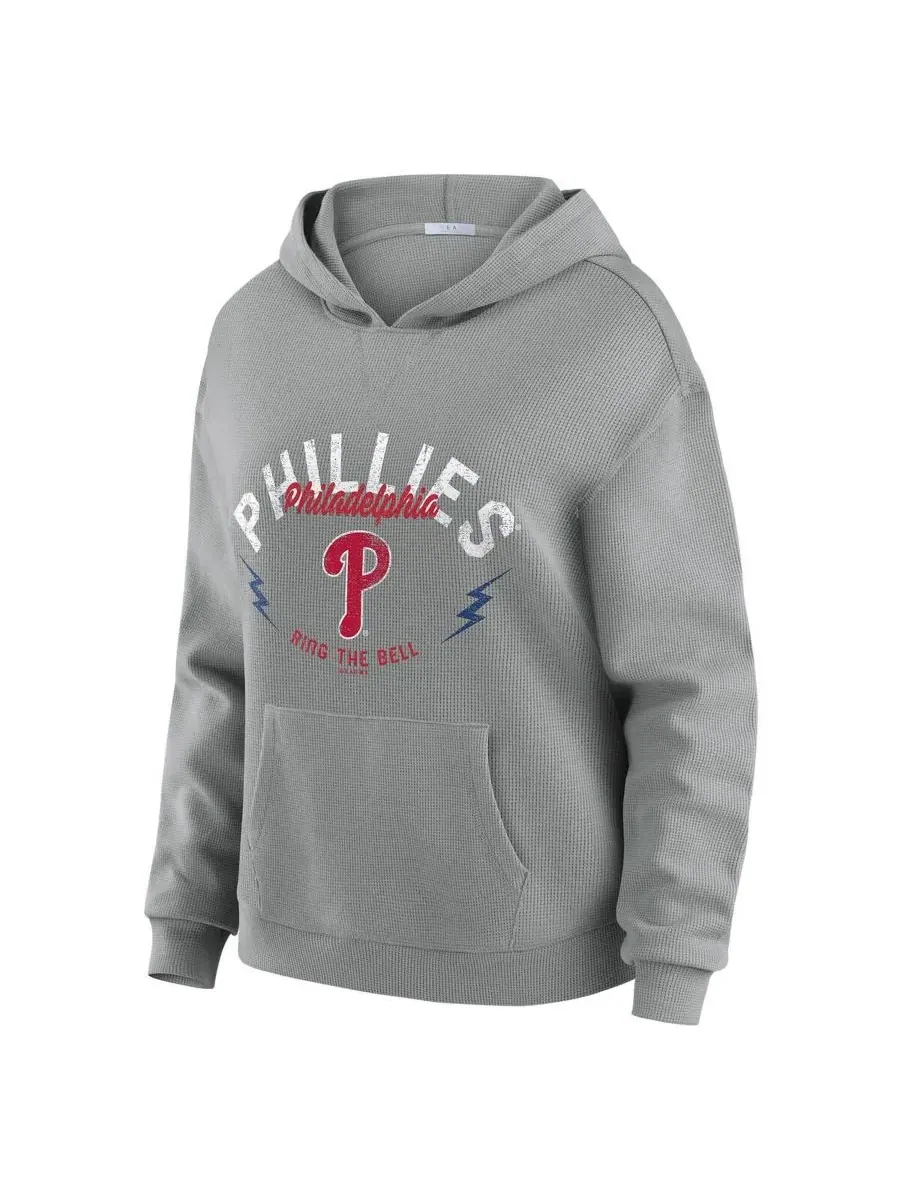 Комплект из худи и штанов с принтом Philadelphia Phillies WEAR by Erin Andrews — изображение 2 из 5, серый