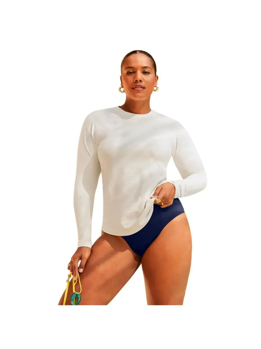 Рашгард с длинным рукавом, с защитой UPF 50 Swimsuits for All