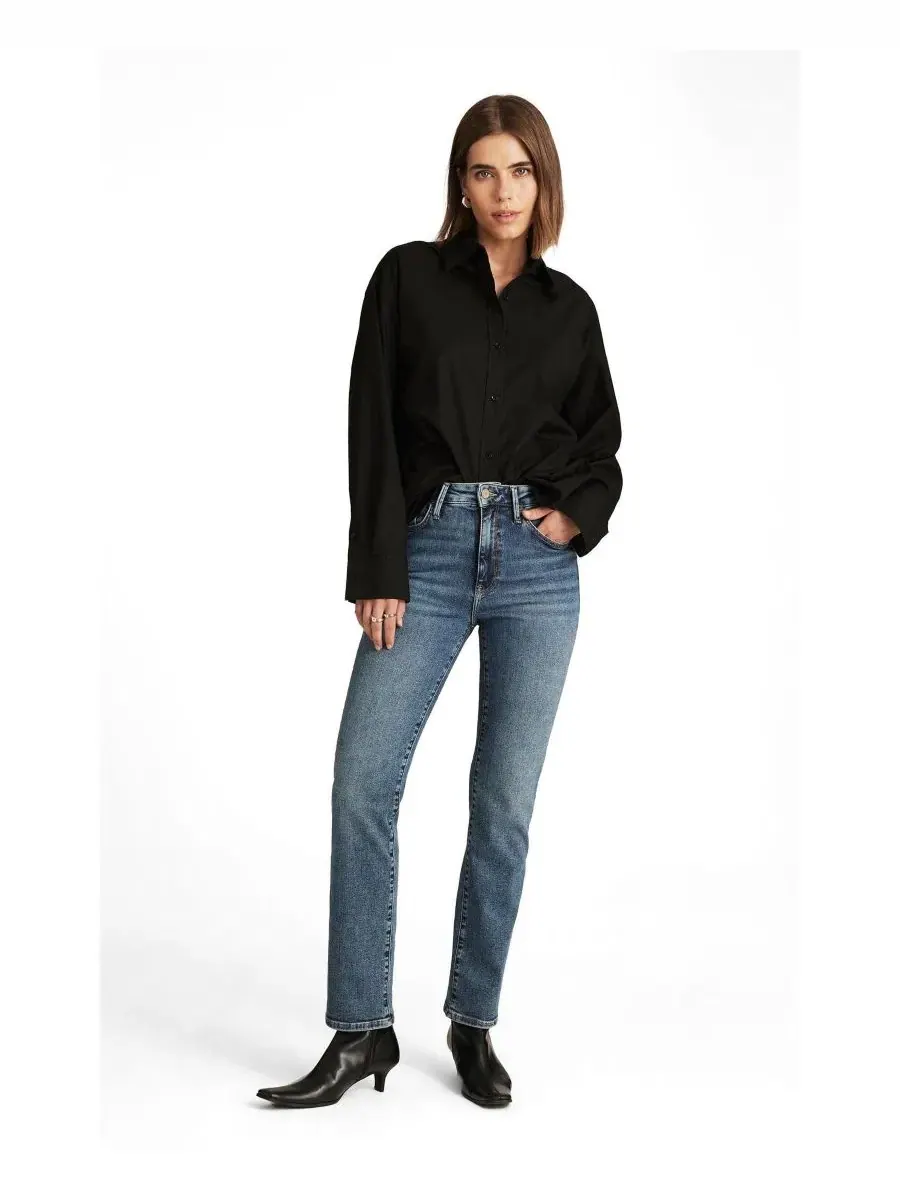 Джинсы прямого кроя с высокой посадкой Kendra Mavi Jeans