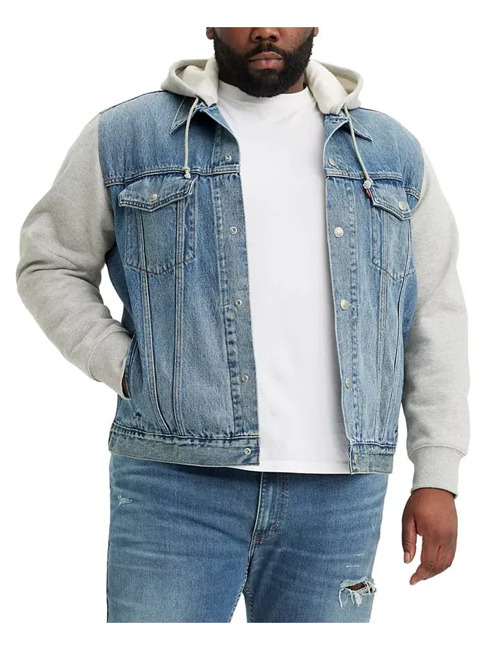 Levi’s Мужская утепленная куртка-пуловер с капюшоном Relaxed-Fit Big & Tall Levi's