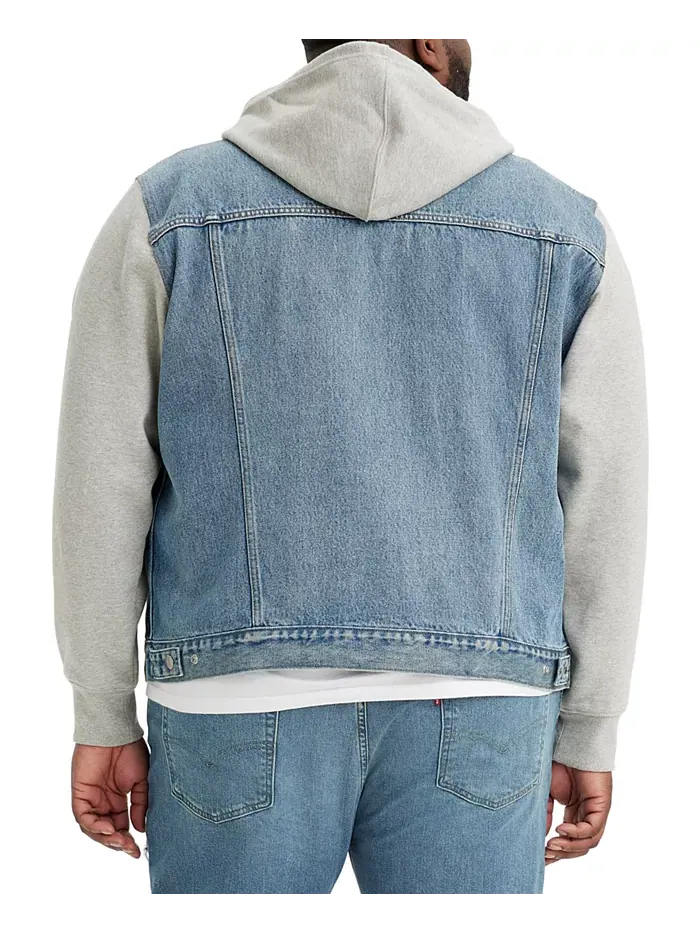 Levi’s Мужская утепленная куртка-пуловер с капюшоном Relaxed-Fit Big & Tall Levi's — изображение 2 из 2, оранжевый