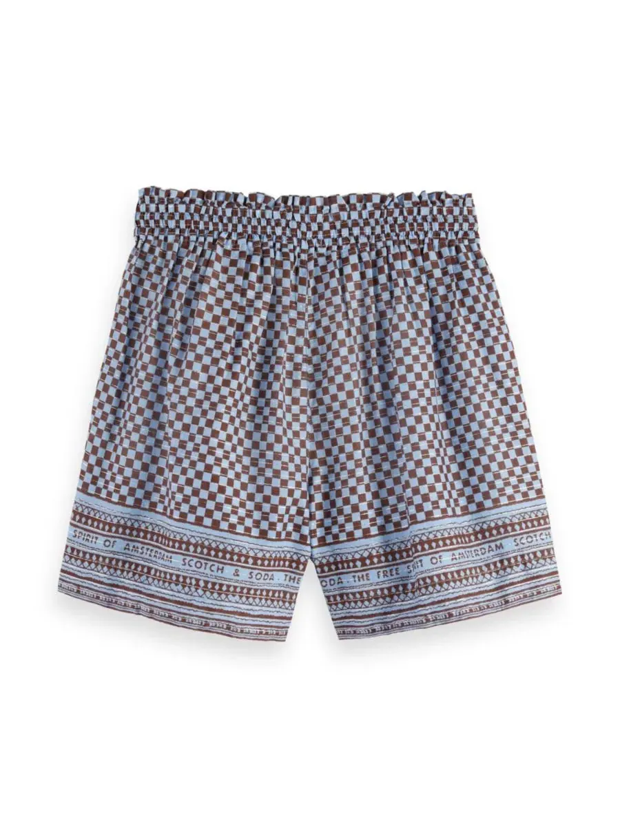 Шорты с высокой посадкой с люрекс-полосками Block print SCOTCH & SODA — изображение 4 из 5