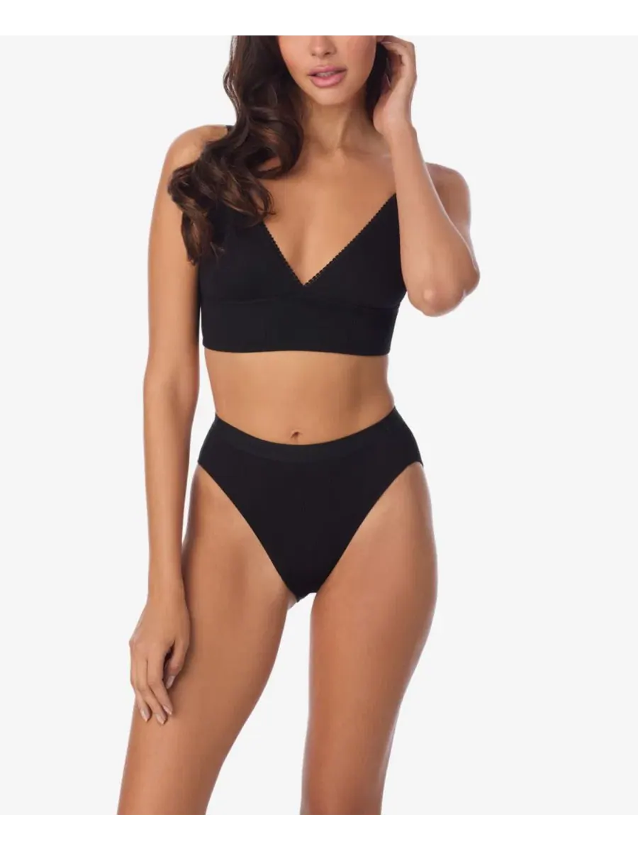 Бюстгальтер-бралетт из пима-хлопка Cabana Cotton Longline On Gossamer — изображение 1 из 3, черный