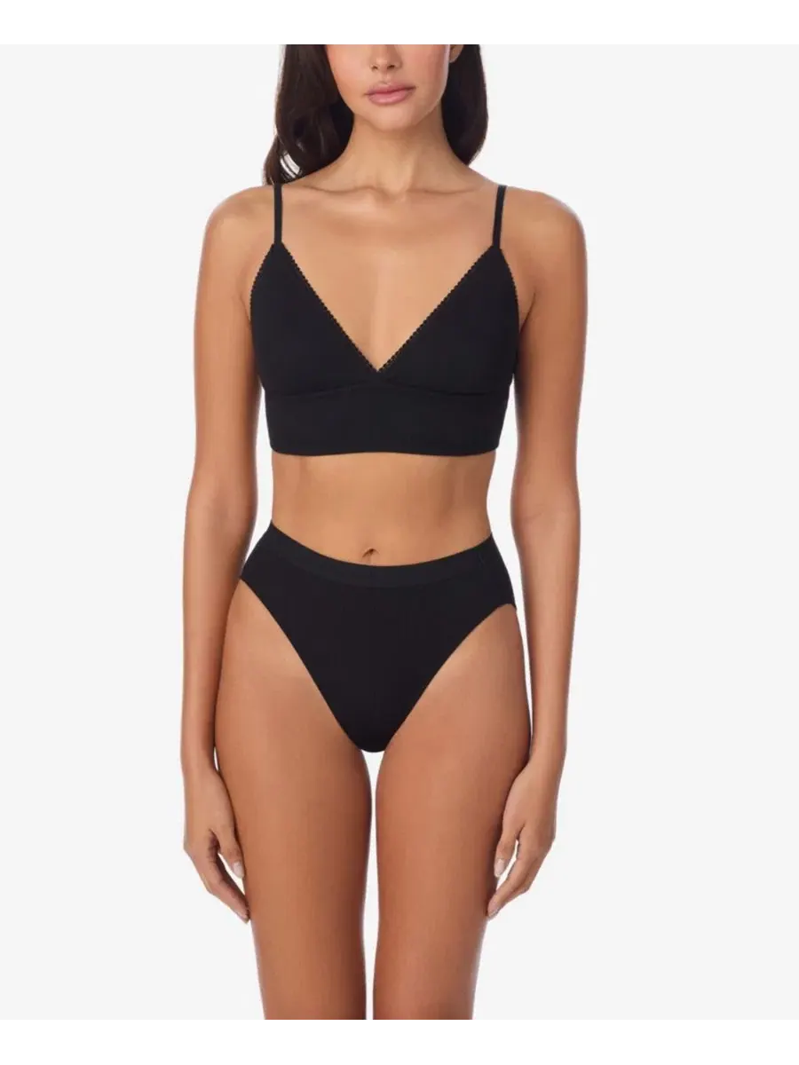 Бюстгальтер-бралетт из пима-хлопка Cabana Cotton Longline On Gossamer — изображение 2 из 3, черный