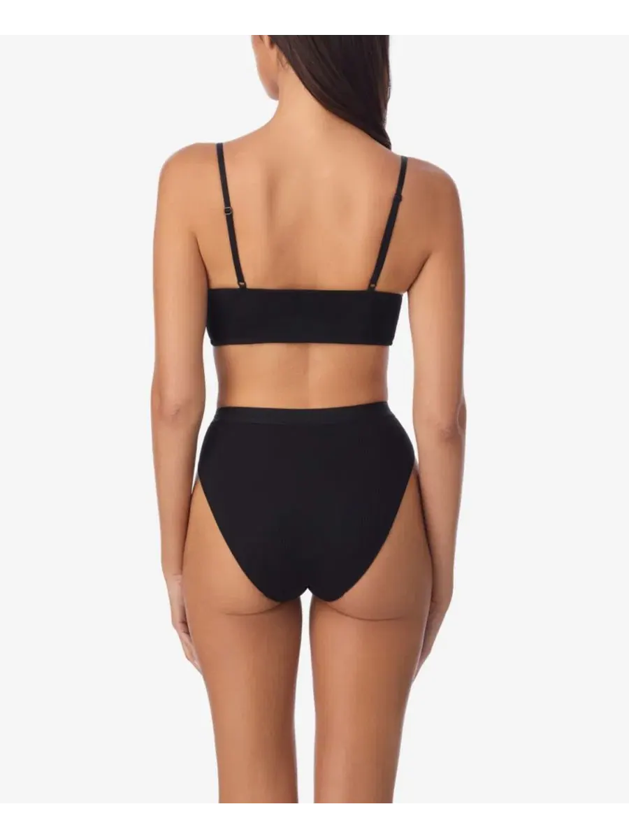 Бюстгальтер-бралетт из пима-хлопка Cabana Cotton Longline On Gossamer — изображение 3 из 3, черный