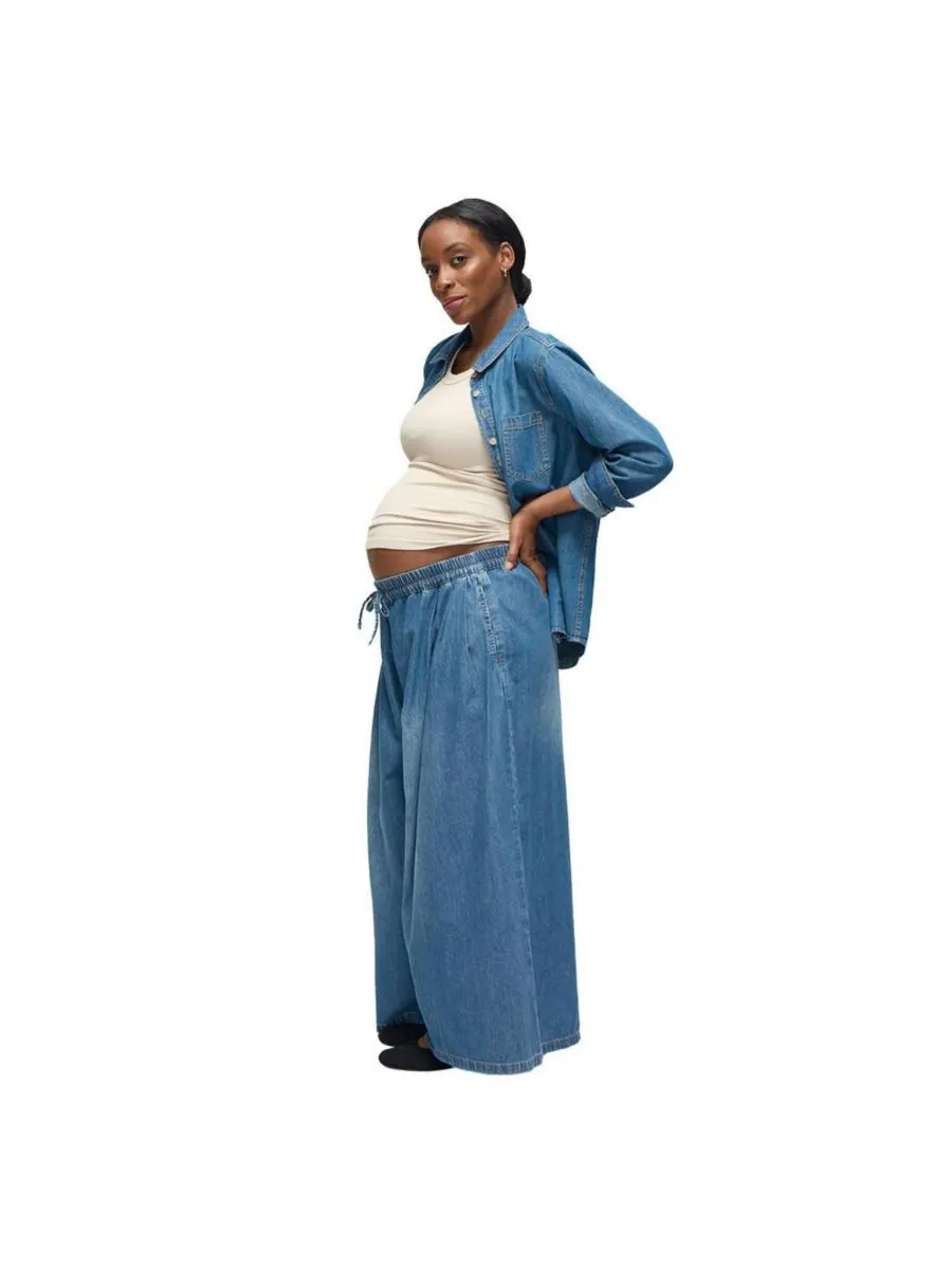Джинсовые брюки для беременных Ingrid + Isabel Soft Denim Ingrid + Isabel — изображение 3 из 6, средняя отмывка