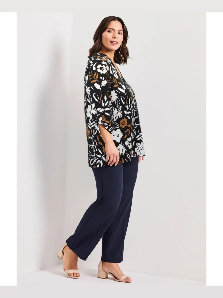 Женский топ больших размеров Audrey Ity AVENUE, Neutral floral — изображение 3 из 3