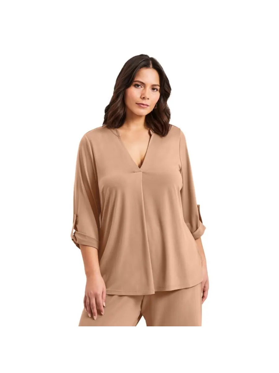 Женский топ больших размеров Audrey Ity AVENUE, Almond taupe